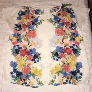 Forever 21 White/Floral shirt